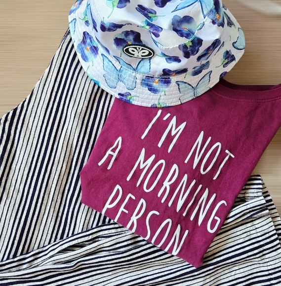 Im Not A Morning Person Short Sleeve Graphic Tee Size Xl Cotton T-shirt - Picture 10 of 10